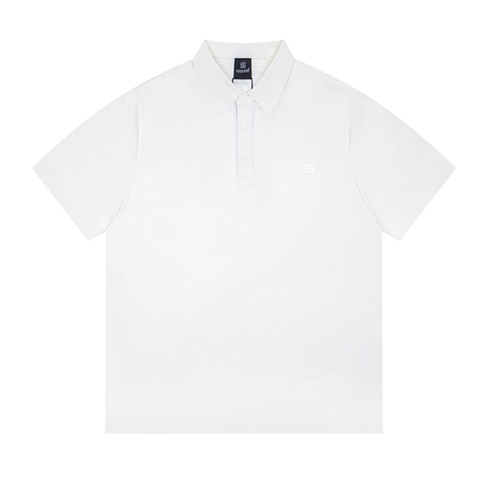 White Quick-Drying Lapel Polo Shirt Kolon Sport